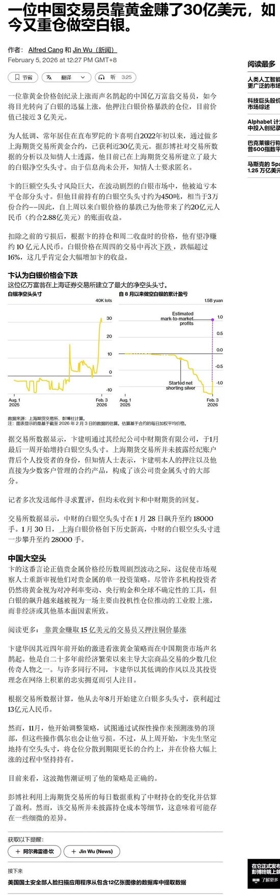 大瓜!中国交易员边锡明在黄金期货上赚了210亿