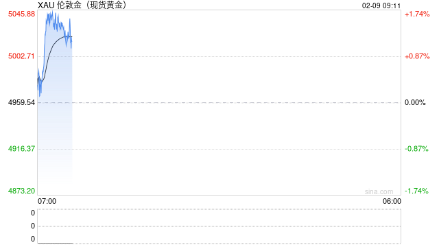 金价升至每盎司5000美元上方 抄底买家重返市场