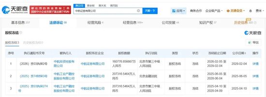 中航证券16.1亿股权遭冻结 中航系金融板块风险持续发酵