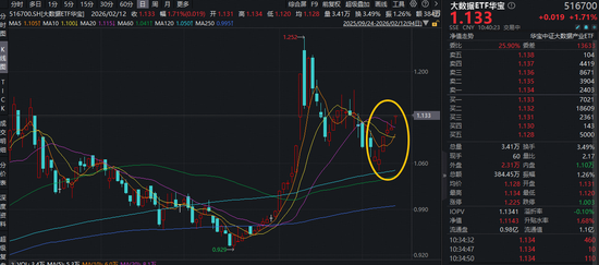 扩大算力有效投资,国资委最新部署!Meta斥巨资新建数据中心,大数据ETF(516700)拉升1.8%,冲击6连阳!