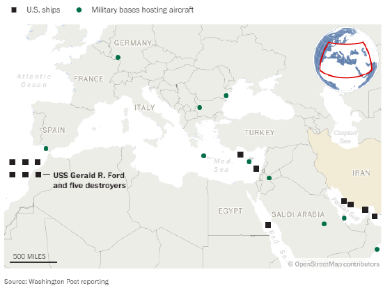 美军打击力量成型,特朗普似已准备对伊朗动武