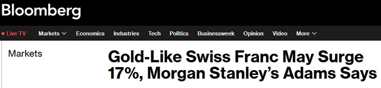 摩根士丹利策略师“语出惊人”：这一最像黄金的避险货币可能飙升17%！