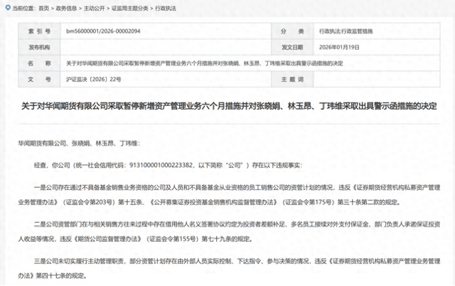 年内首现两家期货公司被罚停开新业务，去年四季度已见密集信号