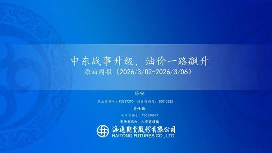 原油周报：中东战事升级，油价一路飙升