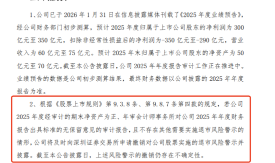 多家A股公司，提示退市风险