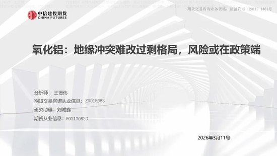 【建投说铝】氧化铝：地缘冲突难改过剩格局，风险或在政策端