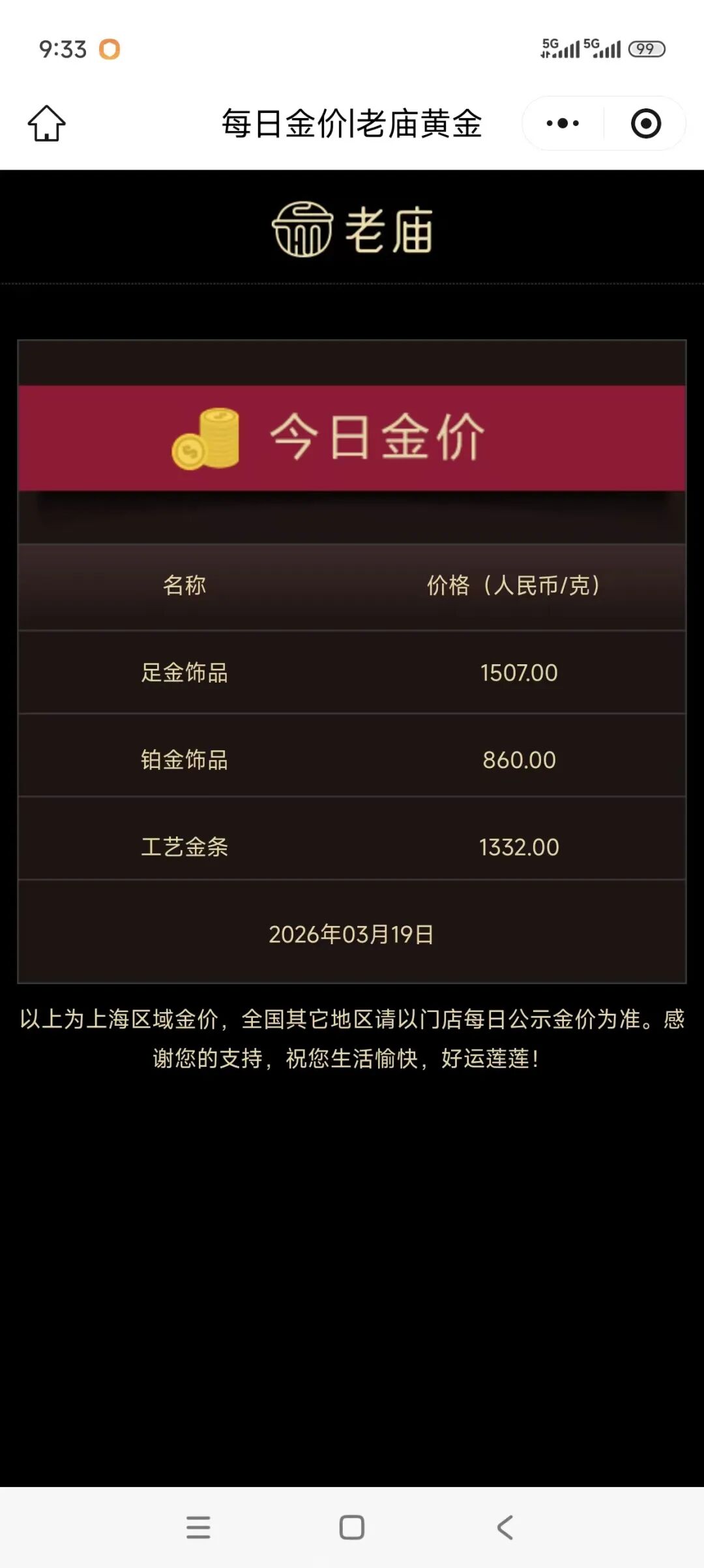 金价大跌，有品牌金饰克价1天下降62元！有人买金首饰还没戴转天浮亏近2000元，黄金还有中长期配置价值吗？