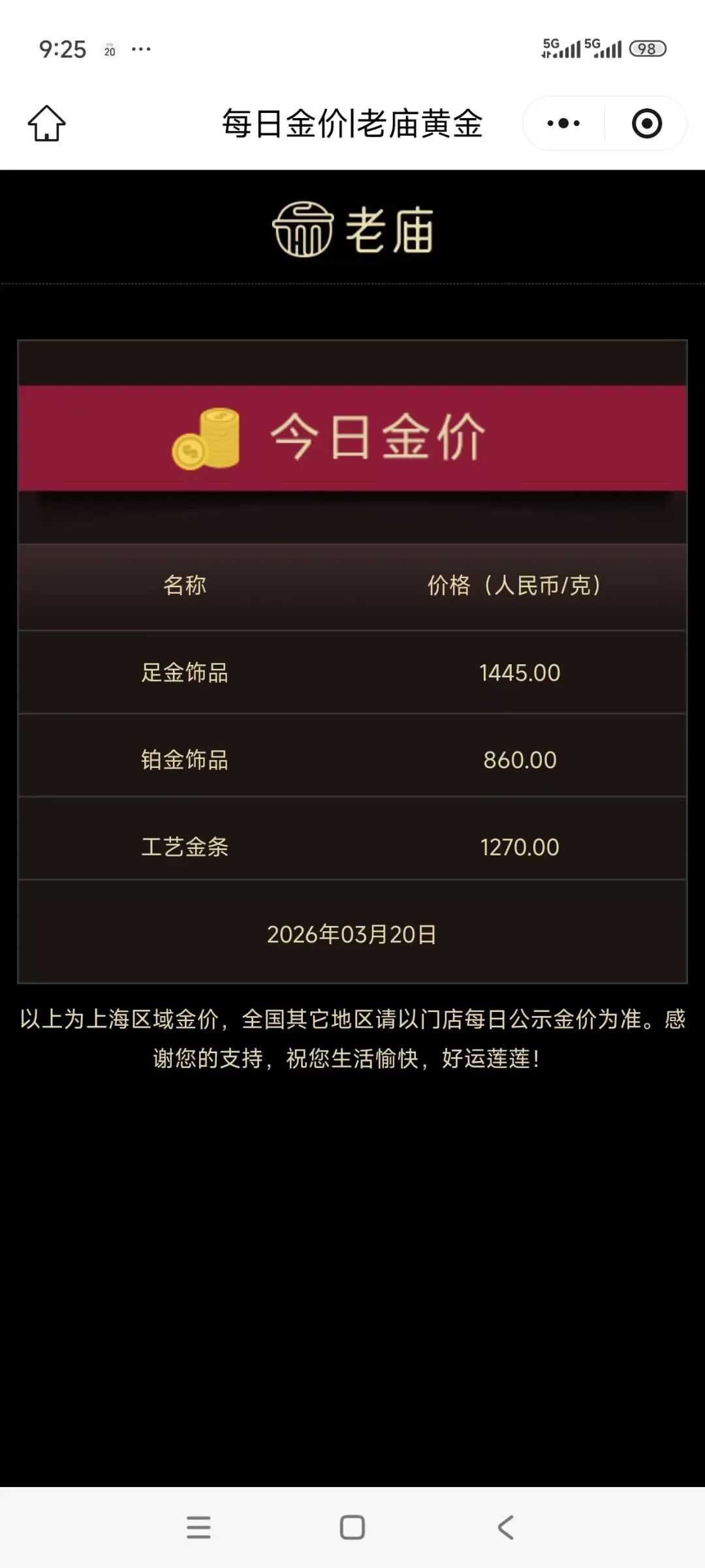 金价大跌,有品牌金饰克价1天下降62元!有人买金首饰还没戴转天浮亏近2000元