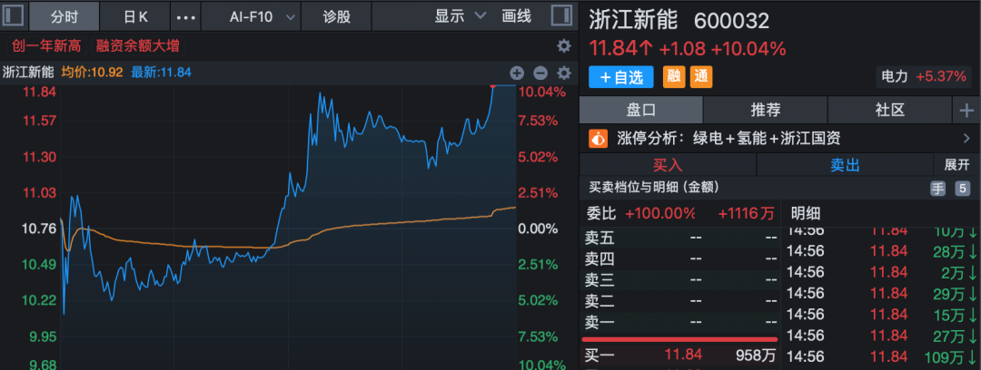尾盘异动！新能源概念股，批量涨停！