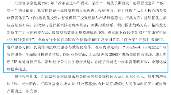 非货规模大增37%、净利反跌8.14%!汇添富2025年营收56.58亿元,净利14.21亿元