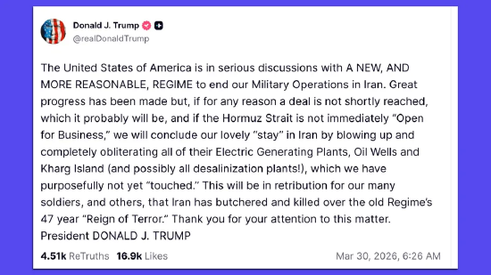 特朗普 12 次暗示伊朗战争即将结束