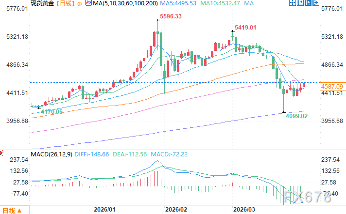 市场策略师：金价极端波动使散户集体观望，短期或面临回调风险