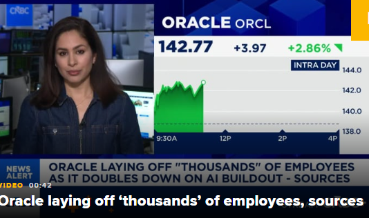 甲骨文持续加码人工智能投入，新一轮裁员数千人