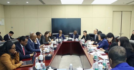 中国进出口银行副行长杨东宁会见埃塞俄比亚财政部长艾哈迈德·希德