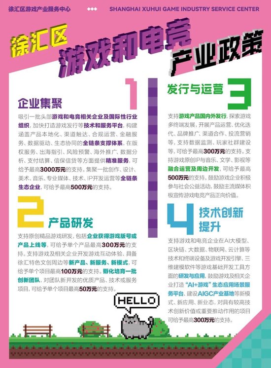 上海游戏“沪十条”发布,支持资金单项最高500万元