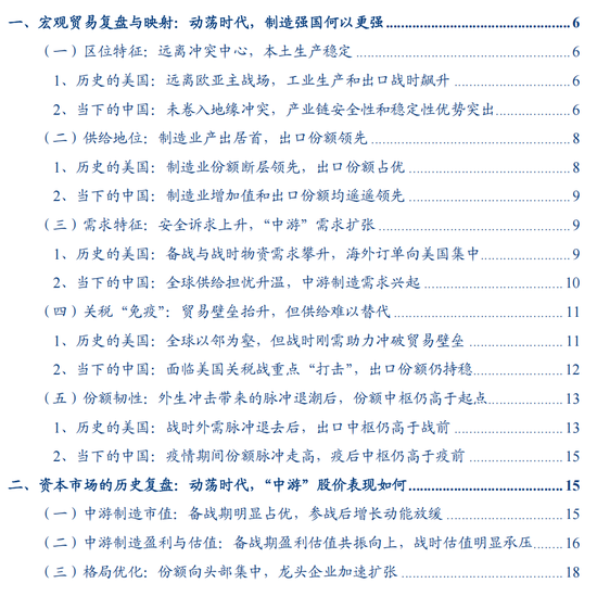 张瑜:从二战美国看变局下的“中游”突围——战略看多中游制造系列六