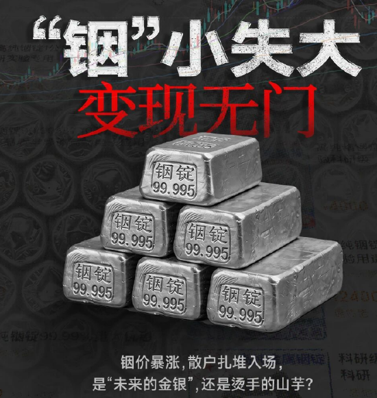 “未来的金银”还是“烫手的山芋”？散户涌入铟锭投资：每千克4700元抢购，回收却“八五折也难出手”
