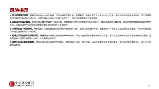 中信建投：2027年钠电平价放量无虞，碳酸锂涨价预期加速进程