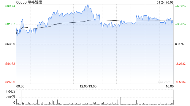 瑞银：思格新能首予“买入”评级 目标价651港元