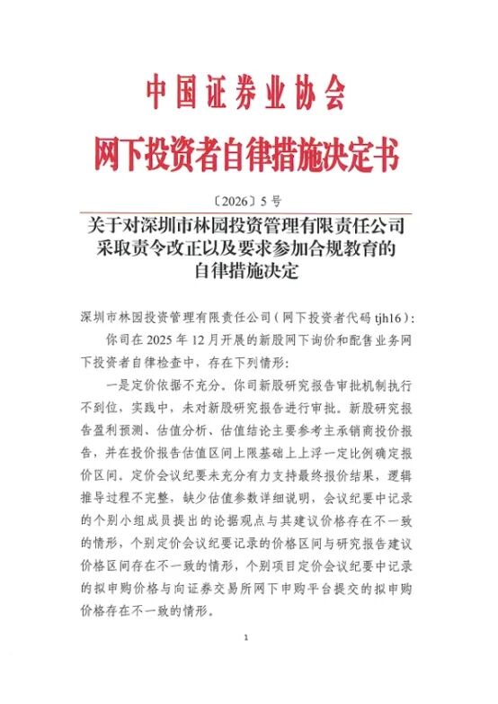 林园投资，突发！中国证券业协会出手