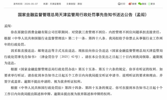 原捷信消金四名高管因贷款“三查”失守被罚!京东消金整合后仍需直面合规考验……