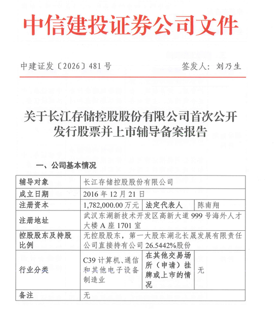 又一“巨无霸”！长江存储，宣布IPO